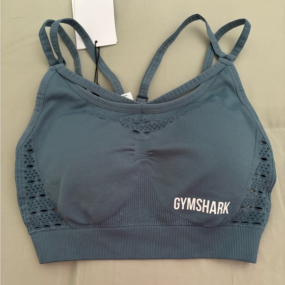 Gymshark Other - NWT Energy Seamless sports bra, blue stone, size XS
